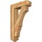 Ekena Millwork Balboa Arts and Crafts Rough Sawn Bracket w/ Offset Brace, Western Red Cedar, 6"W x 20"D x 32"H BKT0604X20X32BOA03RWR - alternate 1